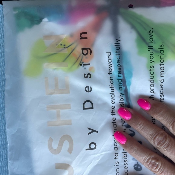 SHEIN White Camisole with Colorful Dragonfly Design size large - Picture 8 of 8